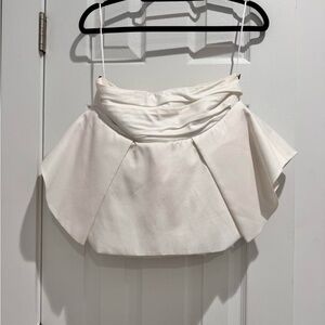 KHAITE Cream Sculpted top